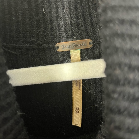 Free People Softly Structured Knit Tunic Black - Picture 5 of 7